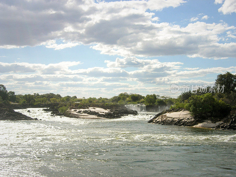 Sioma Falls，赞比亚，非洲